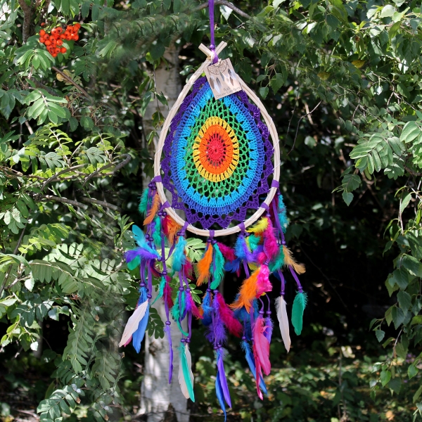 Traumfänger Große bunte Träne