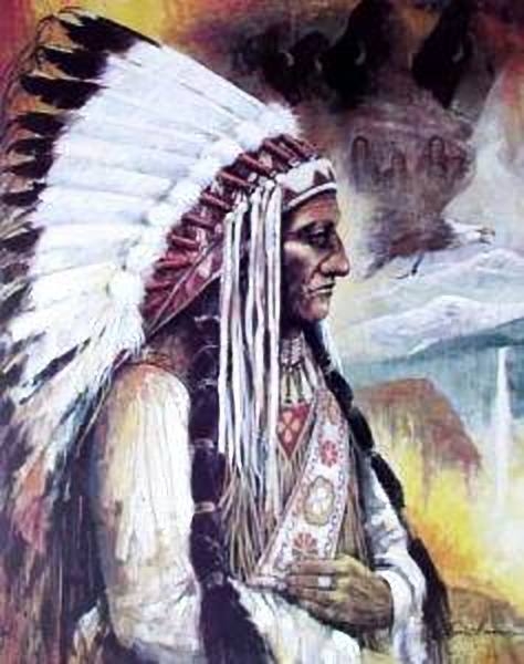 Indianer Poster Sitting Bull