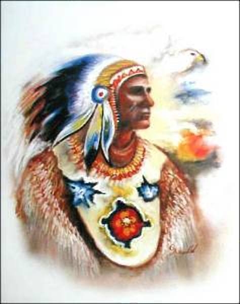 Indianer Poster Indianer Häuptling
