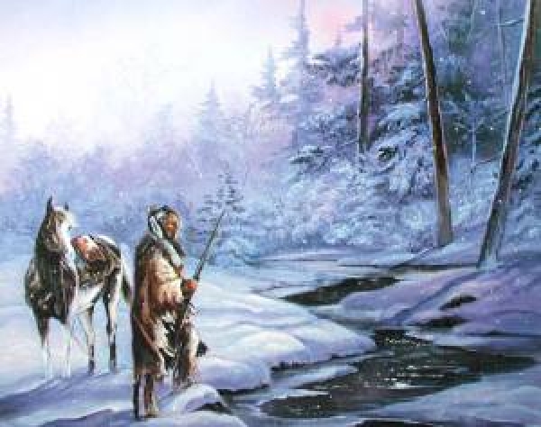 Indianer Poster Shadows of the forest