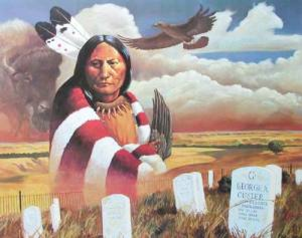 Indianer Poster Sitting Bull