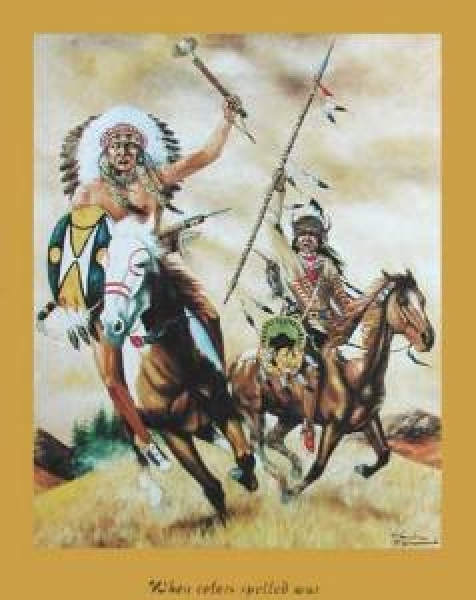 Indianer Poster When colours spelled war