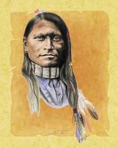 Indianer Poster Red Armed Panther Cheyenne