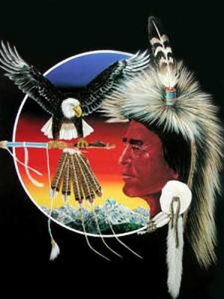 Indianer Poster Life Circle