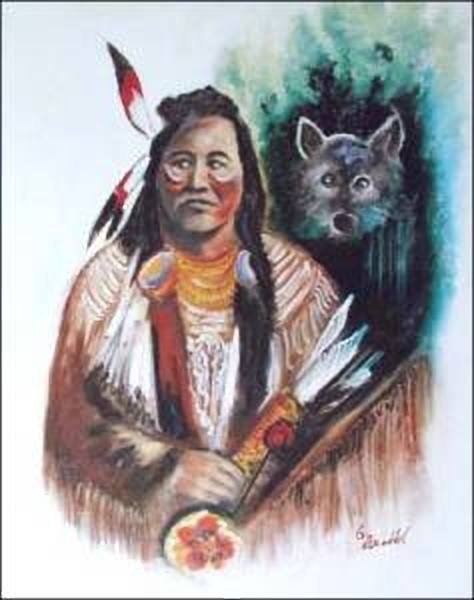 Indianer Poster Wolfsgeist