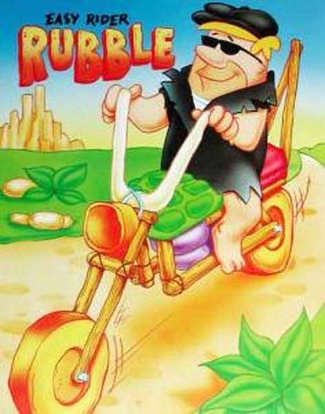 Poster Fred Feuerstein Easy Rider Rubble