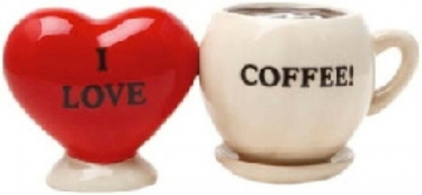 Salz und Pfefferstreuer I love coffee