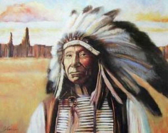 Indianer Poster Red Cloud