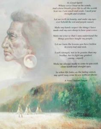 Indianer Poster A Sioux Indian Prayer