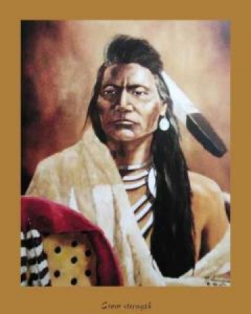 Indianer Poster Crow strength