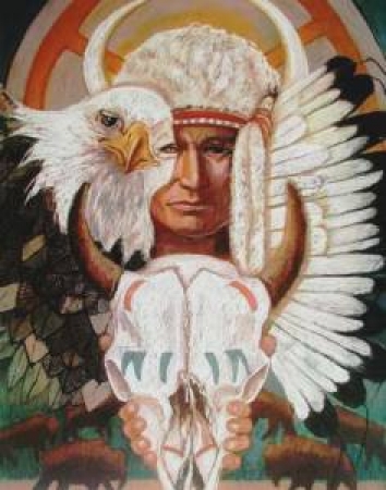 Indianer Poster Adlerauge